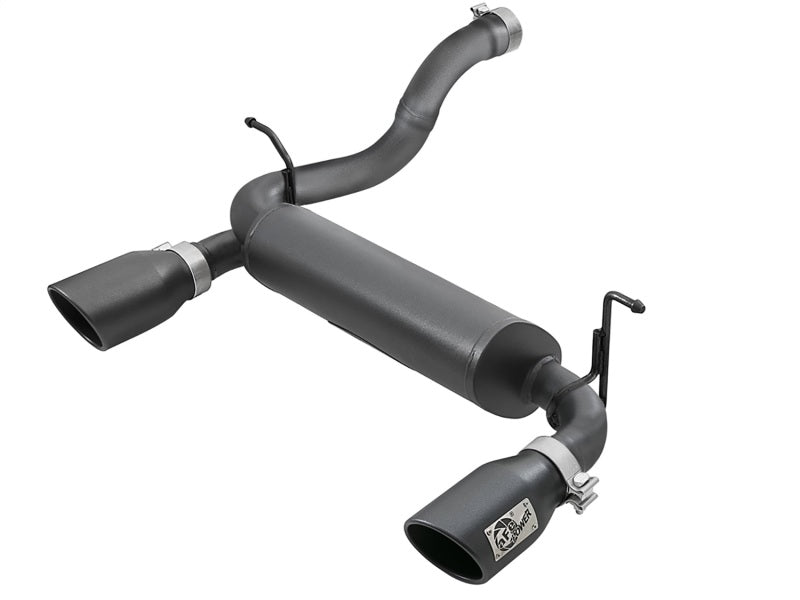 aFe Rebel Series 2.5in 409 SS Axle-Back Exhaust w/ Black Tips 2018+ Jeep Wrangler (JL) V6 3.6L - Burkken Auto Parts