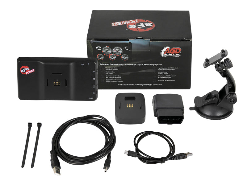 aFe AGD Advanced Gauge Display Digital 5.5in Monitor 08-18 Dodge/RAM/Ford/GM Diesel Trucks - Burkken Auto Parts