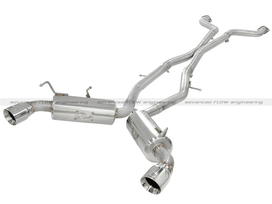 aFe Takeda 2.5inch SS Exhaust Cat-Back 09-13 Nissan 370Z V6 3.7L Polished Tips - Burkken Auto Parts