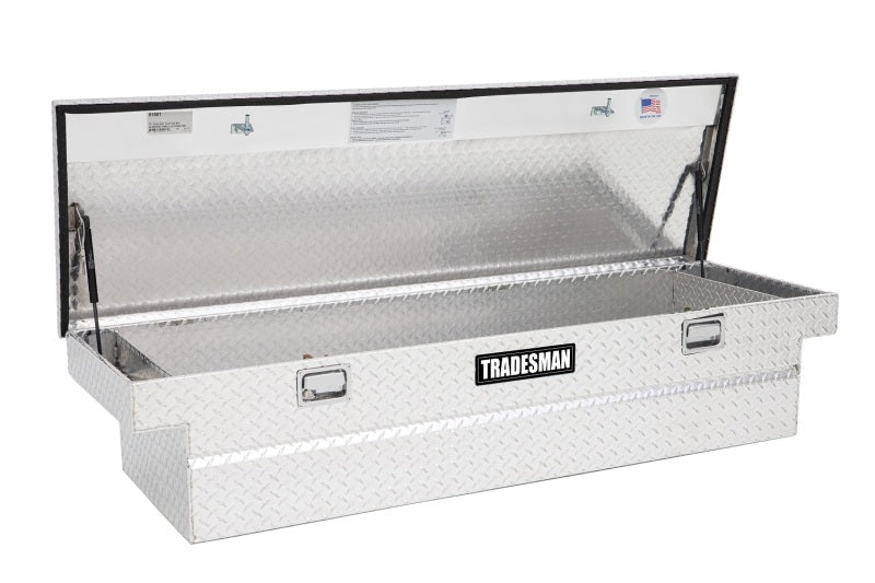 Tradesman Aluminum Single Lid Cross Bed Truck Tool Box (70in.) - Brite - Burkken Auto Parts