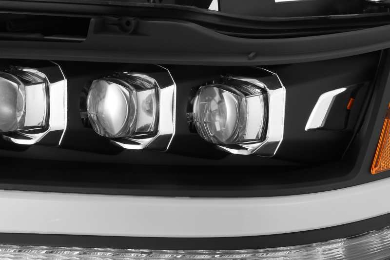 AlphaRex 19-20 Ram 1500HD NOVA LED Proj Headlight Plank Style Matte Blk w/Activ Light/Seq Signal/DRL - Burkken Auto Parts