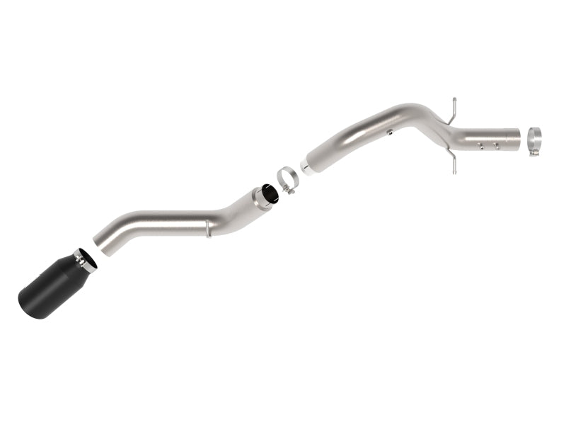aFe Large Bore-HD 5in 409SS DPF-Back Exhaust System w/Blk Tip 24-25 GM Diesel Trucks V8-6.6L(td) L5P - Burkken Auto Parts