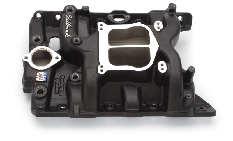 Edelbrock Performer Pontiac Black - Burkken Auto Parts