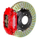 Brembo 02-06 Mini Cooper Front GT BBK 4 Piston Cast 2pc 320x28 2pc Rotor Drilled-Red - Burkken Auto Parts