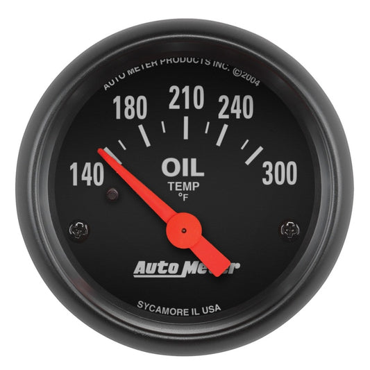 Autometer Z-Series 52mm 140-300 Degrees F Electric Oil Temp Gauge - Burkken Auto Parts