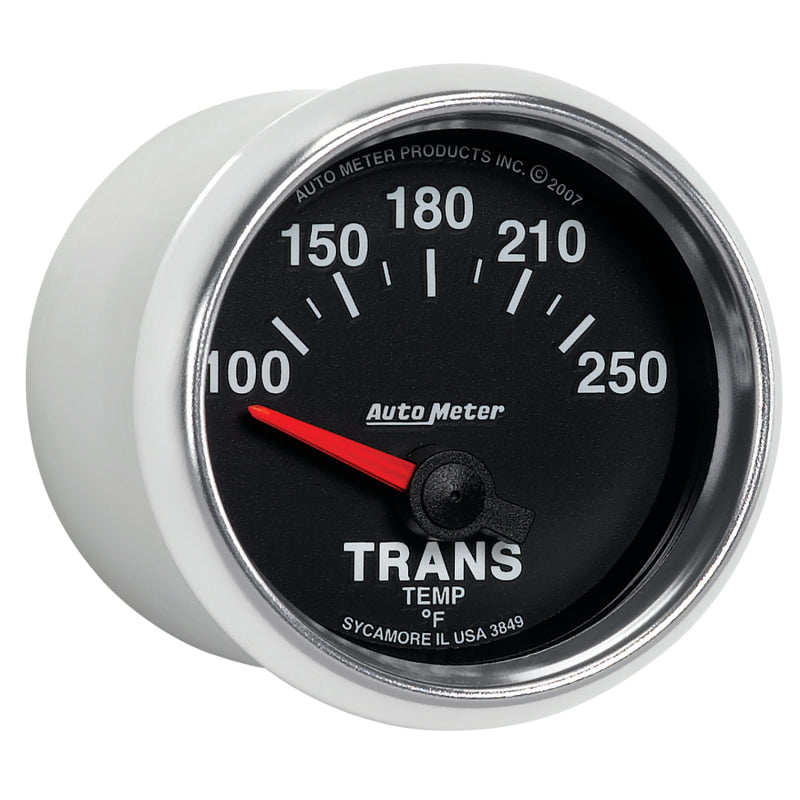 Autometer GS 52mm 100-250 Degree F Short Sweep Electronic Transmission Temperature Gauge - Burkken Auto Parts
