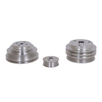 BBK 85-97 GM Truck 305 350 Underdrive Pulley Kit - Lightweight CNC Billet Aluminum (3pc) - Burkken Auto Parts