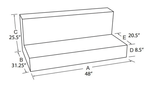 Tradesman Aluminum L-Shape Liquid Storage Tank (80 Gallon Capacity) - Brite - Burkken Auto Parts