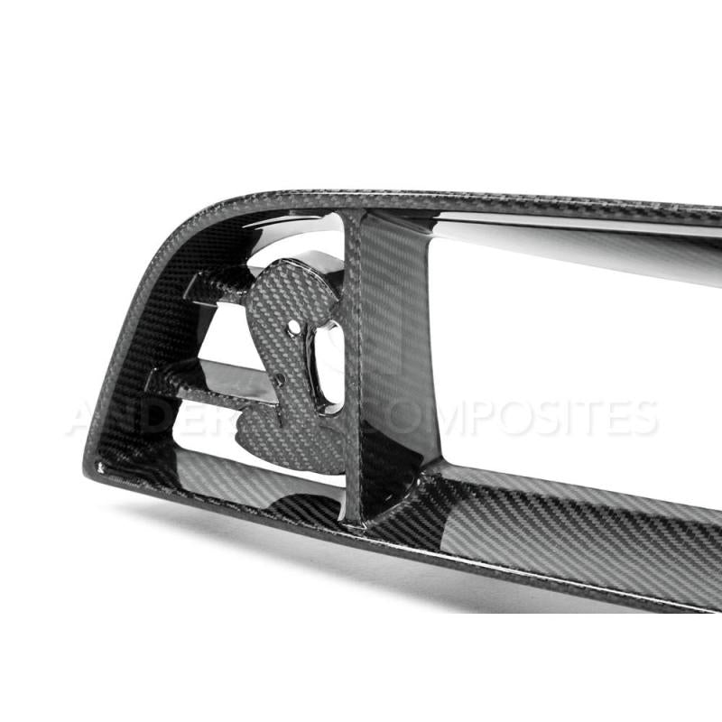 Anderson Composites 10-14 Ford Mustang/Shelby GT500 Front Upper Grille (w/ Spot for Cobra Emblem) - Burkken Auto Parts