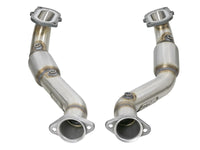 aFe POWER 14-18 Chevrolet Corvette C7 & Z06 Twisted Steel 3in 304 Stainless Steel Mid Pipe w/ Cat - Burkken Auto Parts