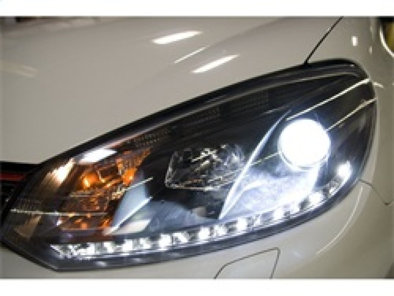 Spyder Volkswagen Golf/GTI 10-13 Projector Headlights Halogen Model- DRL Blk PRO-YD-VG10-DRL-BK - Burkken Auto Parts