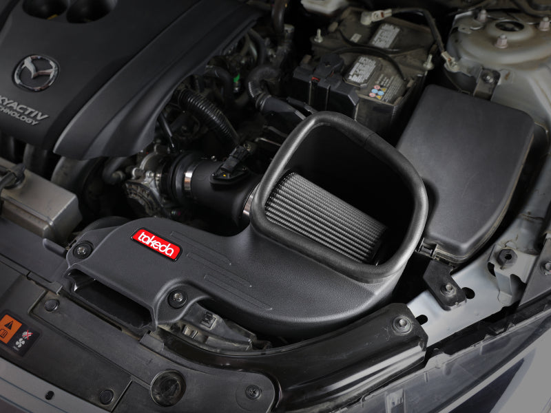 aFe Takeda Stage-2 Pro Dry S Cold Air Intake System 14-18 Mazda 3 L4-2.0L (Black) - Burkken Auto Parts