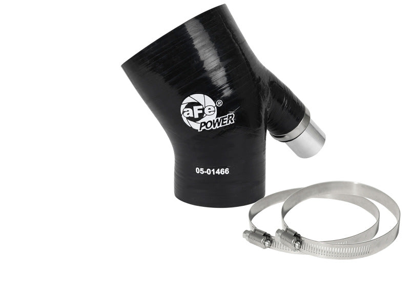 aFe MagnumFORCE Coupling Kit 3in ID x 2/14in x 35deg Elbow Reducing Coupler w. Vent - Black - Burkken Auto Parts