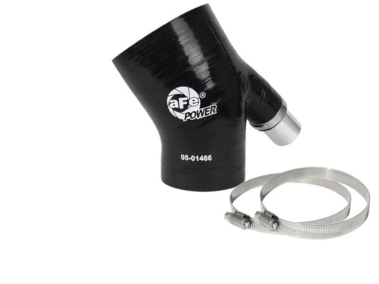 aFe MagnumFORCE Coupling Kit 3in ID x 2/14in x 35deg Elbow Reducing Coupler w. Vent - Black - Burkken Auto Parts