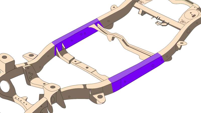 RustBuster 07-14 FJ Cruiser Center Frame Section - Left Side