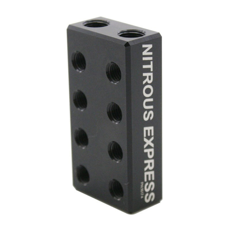 Nitrous Express 2 Inlet 16 Outlet Nitrous/Fuel Distribution Block - Burkken Auto Parts