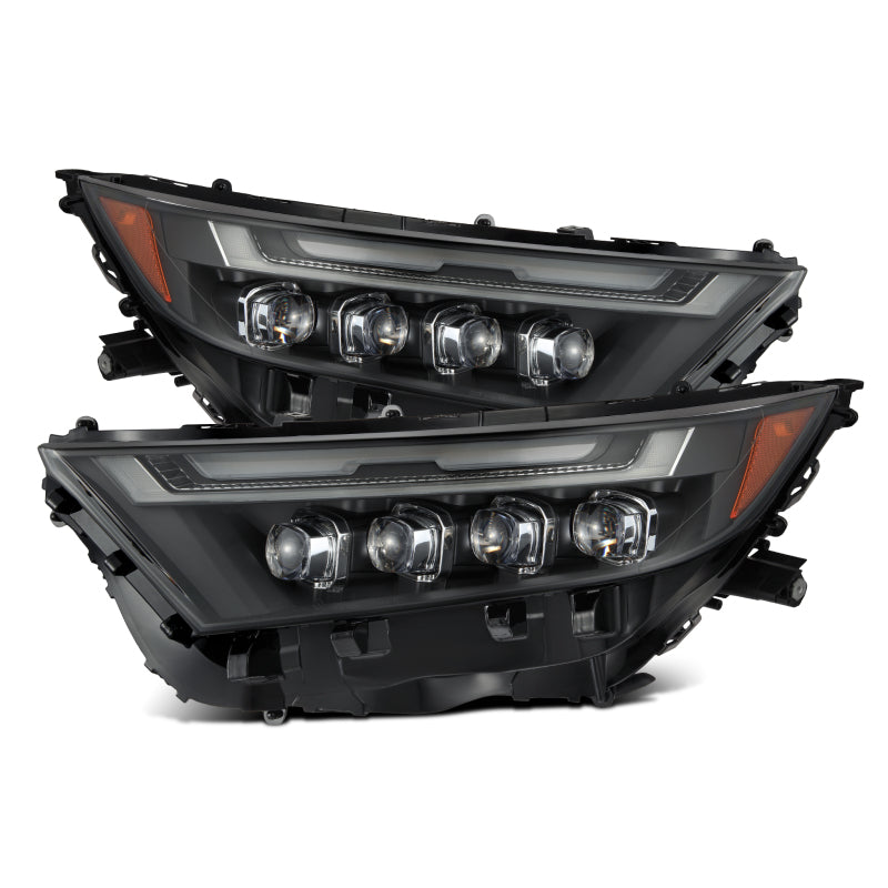 AlphaRex 19-23 Toyota RAV4 NOVA LED Projector Headlights Black - Burkken Auto Parts