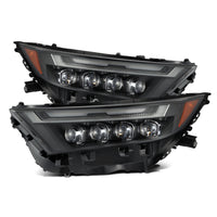AlphaRex 19-23 Toyota RAV4 NOVA LED Projector Headlights Black - Burkken Auto Parts