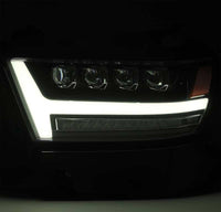 AlphaRex 19-20 Ram 1500HD NOVA LED Proj Headlight Plank Style Matte Blk w/Activ Light/Seq Signal/DRL - Burkken Auto Parts