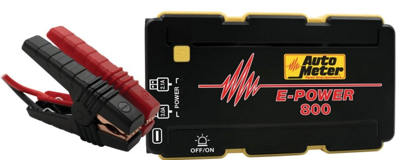 Autometer Jump Starter 12V Emergency Battery Pack 800A Peak/2220 MAH - Burkken Auto Parts