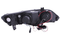 ANZO 2006-2011 Honda Civic Projector Headlights w/ Halo Black (CCFL) - Burkken Auto Parts