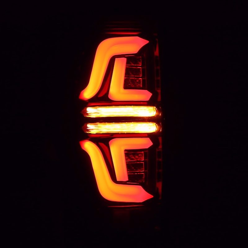 AlphaRex 17-19 Ford F250 Super Duty PRO-Series LED Tail Lights Jet Black (w/o Blind Spot Sensor) - Burkken Auto Parts