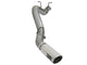 aFe LARGE BORE HD 5in 409-SS DPF-Back Exhaust w/Polished Tip 2017 GM Duramax V8-6.6L (td) L5P - Burkken Auto Parts