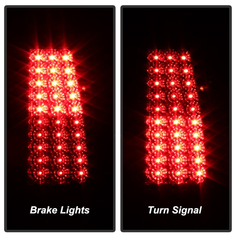 xTune Chevy Silverado 1500/2500/3500 99-02 99-03 LED Tail Lights Smoke ALT-ON-CS99-LED-SM - Burkken Auto Parts