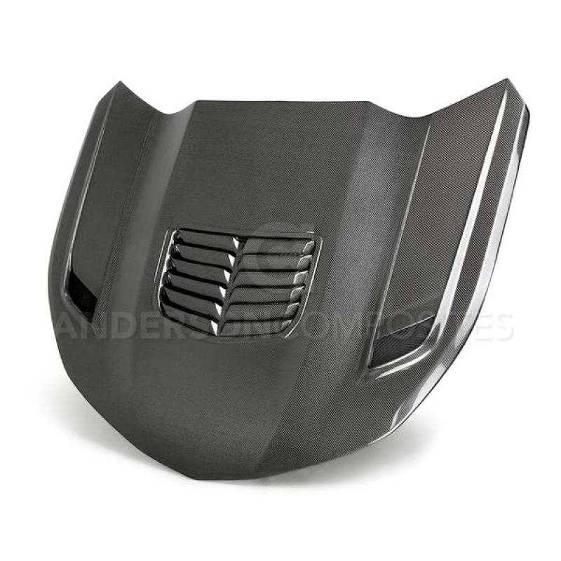 Anderson Composites 16-19 Chevrolet Camaro Double Sided Carbon Fiber Type-T2 Style Hood - Burkken Auto Parts