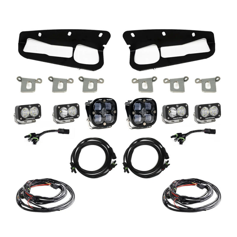 Baja Designs 2021+ Ford Bronco Clear SAE Fog Pocket Kit - Burkken Auto Parts