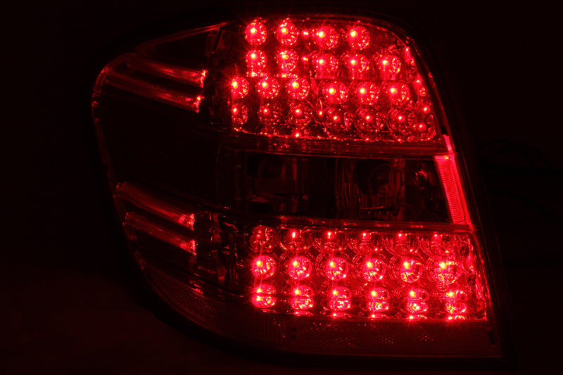 ANZO 2006-2007 Mercedes Benz M Class W164 LED Taillights Red/Clear - Burkken Auto Parts