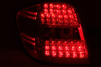 ANZO 2006-2007 Mercedes Benz M Class W164 LED Taillights Red/Clear - Burkken Auto Parts