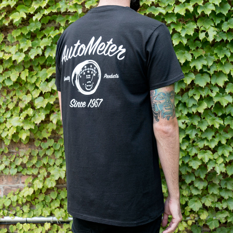 Autometer Vintage T-Shirt Black Large - Burkken Auto Parts