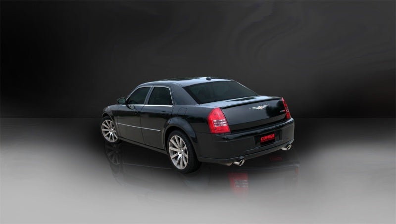 Corsa 2005-2010 Dodge Charger No Towing Hitch SRT-8 6.1L V8 Polished Xtreme Cat-Back Exhaust - Burkken Auto Parts