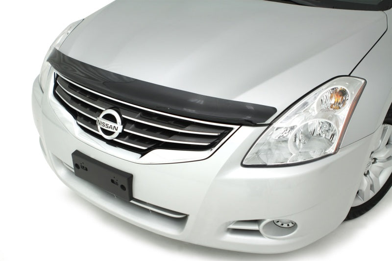 AVS 10-12 Nissan Altima Carflector Low Profile Hood Shield - Smoke - Burkken Auto Parts