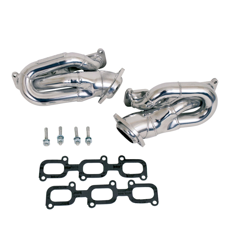 BBK 11-15 Ford Mustang 3.7L Shorty Tuned Length Headers - 1-5/8 Silver Ceramic (CARB EO 11-14 Only) - Burkken Auto Parts