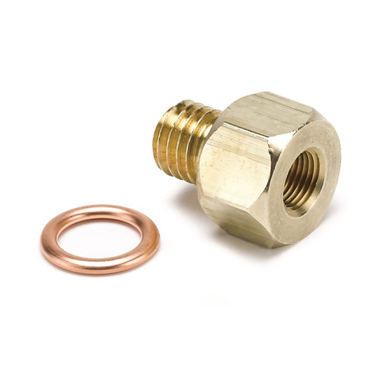 Autometer Metric Electric Temperature or Pressure Adapter - 1/8in NPT to M12x1.75 - Burkken Auto Parts