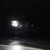 AlphaRex 11-21 Toyota Sienna LUXX LED Proj Headlights Plank Style Alpha Black w/Seq Signal/DRL - Burkken Auto Parts