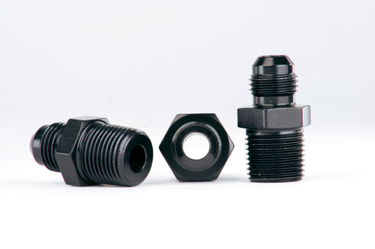 Aeromotive Carb. Reg 13205 Fitting Kit (Incl. (3) 3/8in NPT to AN-06 fittings) - Burkken Auto Parts