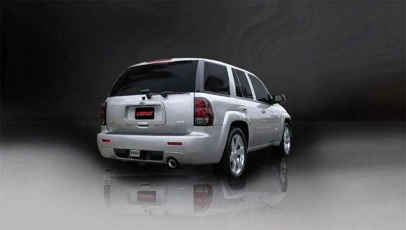 Corsa 2006-2008 Chevrolet Trailblazer SS 6.0L V8 Polished Sport Cat-Back Exhaust - Burkken Auto Parts