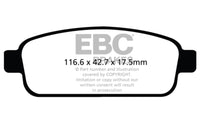EBC 13+ Buick Encore 1.4 Turbo Greenstuff Rear Brake Pads - Burkken Auto Parts