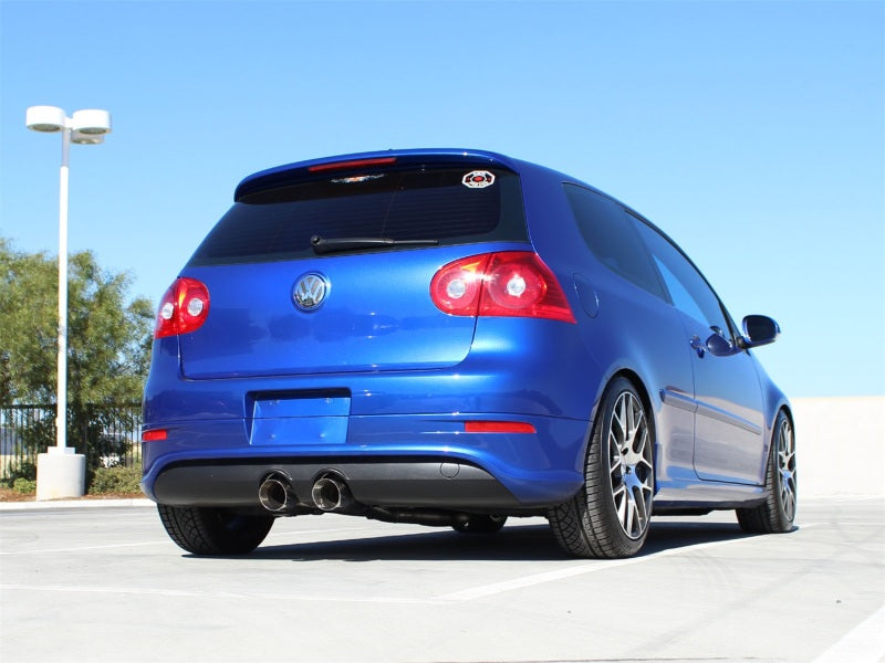 aFe MACHForce XP 2-1/2in SS-304 Cat-Back Exhausts w/ Polished Dual Tips 2008 VW Golf R32 V6-3.2L MKV - Burkken Auto Parts