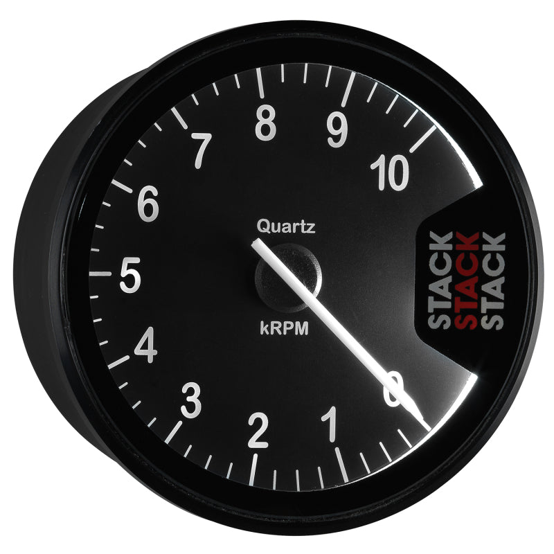 Autometer Stack Clubman Tachometer 80mm 0-10K RPM - Black - Burkken Auto Parts