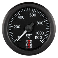 Autometer Stack 52mm 0-1100 Deg C Pro Stepper Motor Exhaust Gas Temp Gauge - Black - Burkken Auto Parts