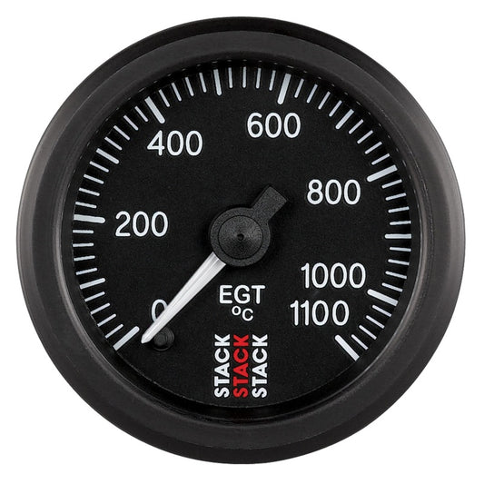 Autometer Stack 52mm 0-1100 Deg C Pro Stepper Motor Exhaust Gas Temp Gauge - Black - Burkken Auto Parts