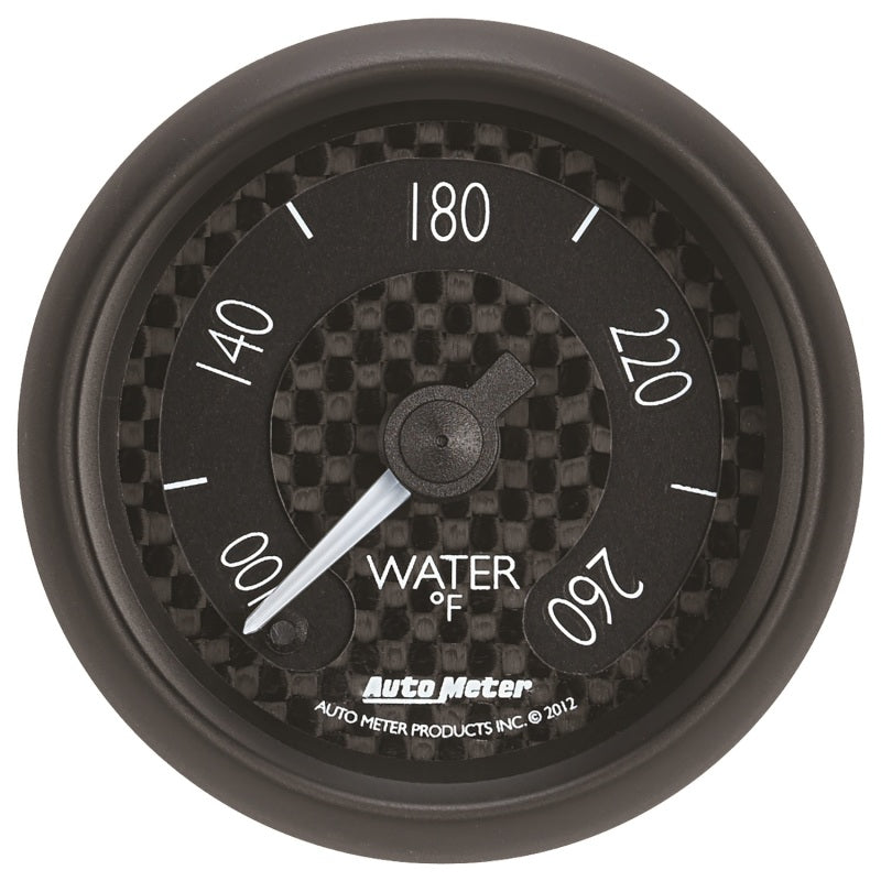 Autometer GT Series 52mm Full Sweep Electronic 100-260 Deg F Water Temperature Gauge - Burkken Auto Parts