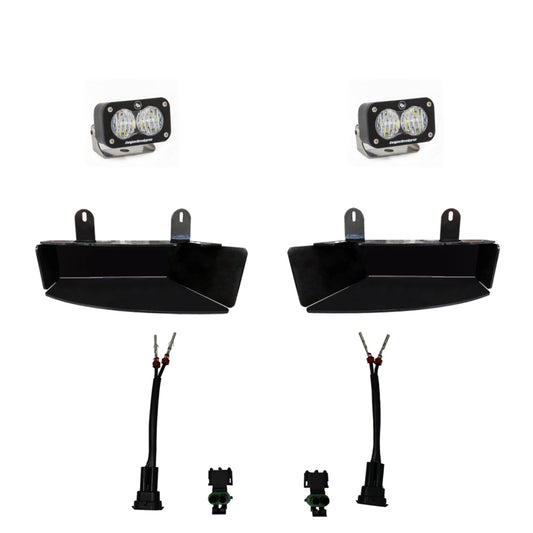 Baja Designs 2019+ Ram 2500/3500 S2 Sport Fog Pocket Kits - White - Burkken Auto Parts
