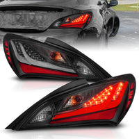 ANZO 10-13 Hyundai Genesis 2DR LED Taillights Smoke - Burkken Auto Parts