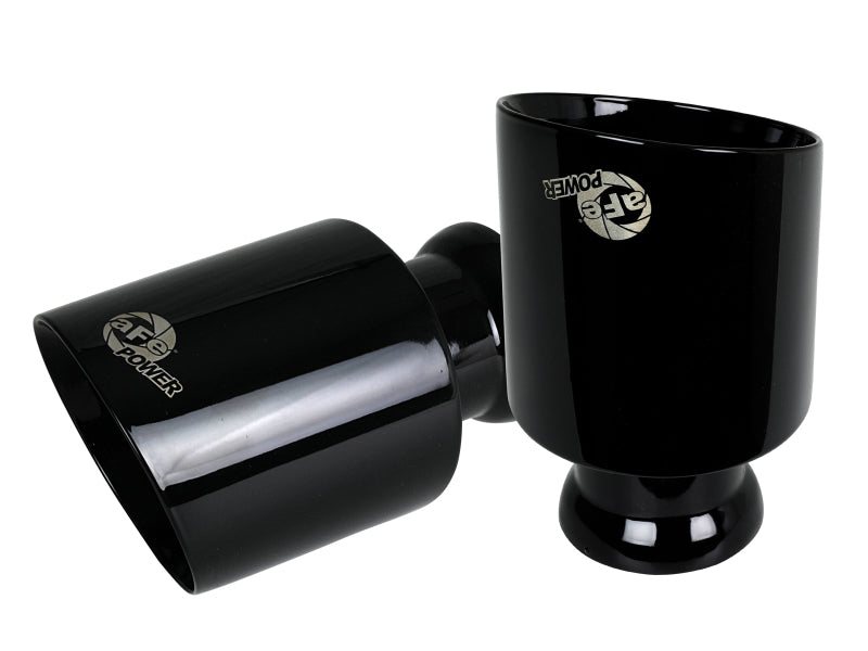 aFe MACH Force-XP 4-1/2in Black OE Replacement Exhaust Tips - 15-19 Dodge Charger/Hellcat - Burkken Auto Parts