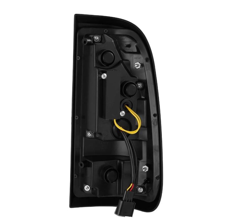 AlphaRex 97-03 Ford F150 / 99-16 Ford F250/F350/F450/F550 LUXX-Series LED Tail Lights - Black - Burkken Auto Parts